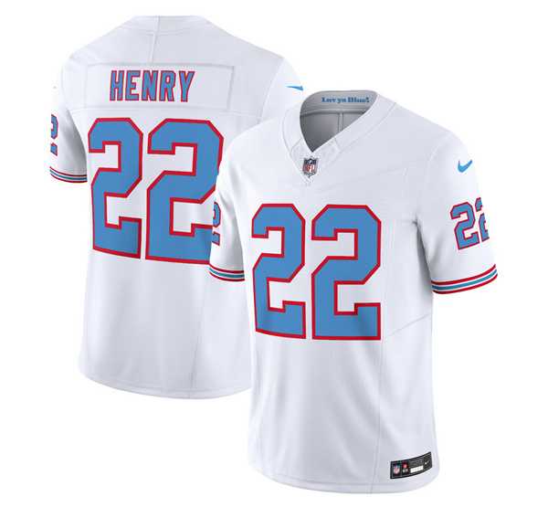 Men & Women & Youth Tennessee Titans #22 Derrick Henry White 2023 F.U.S.E. Vapor Limited Throwback Jersey,We sell and wholesale Men & Women & Youth Tennessee Titans #22 Derrick Henry White 2023 F.U.S.E. Vapor Limited Throwback Jersey on line form chian!